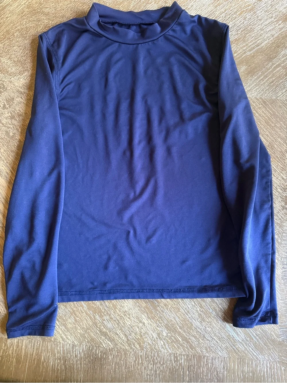 Boys long sleeve swim shirt Navy size M 8/10